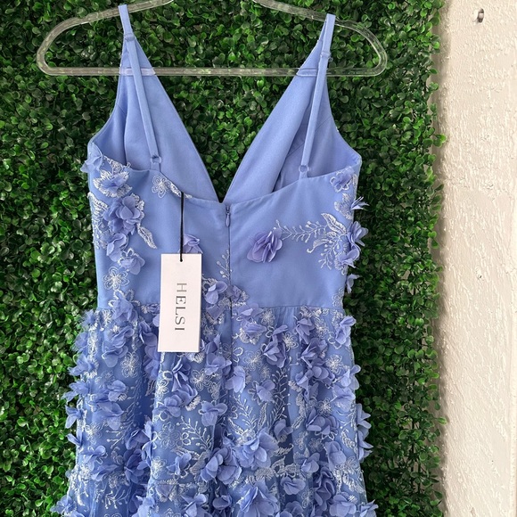 HELSI blue periwinkle  Floral Mini Dress - Picture 6 of 7
